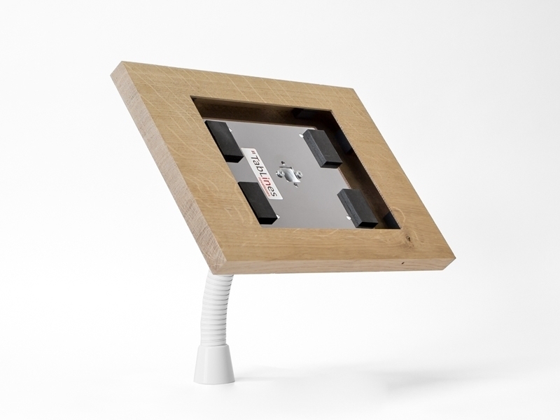 TabLines TTH003W Tablet Tischhalterung Schwanenhals mit TSG montiert TabLines TTH003W Tablet Tischhalterung Schwanenhals mit TSG montiert