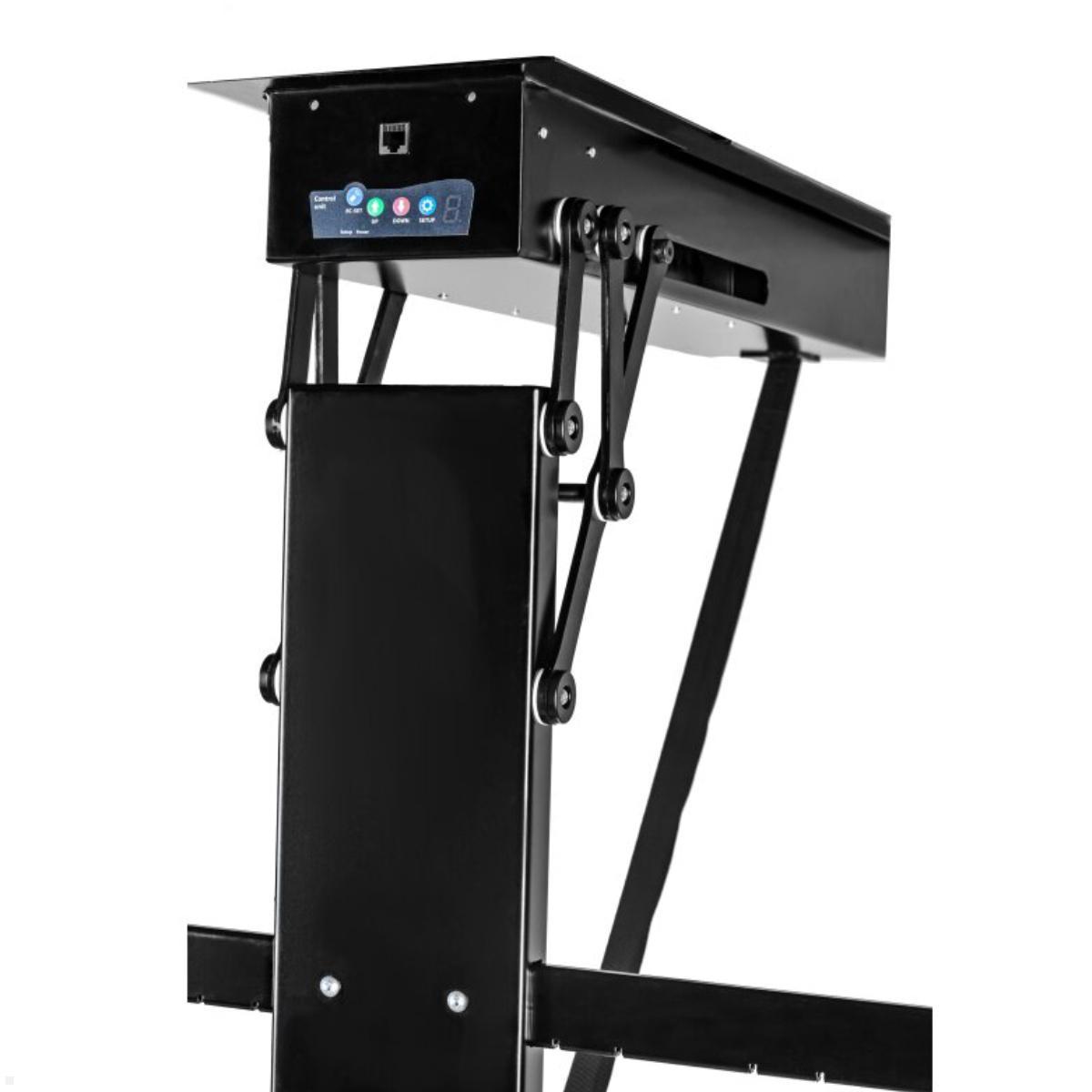 MonLines MDH014B elektrische TV Deckenhalterung bis 85 Zoll, schwarz, ausgeklappt MonLines MDH014B elektrische TV Deckenhalterung bis 85 Zoll, schwarz, ausgeklappt