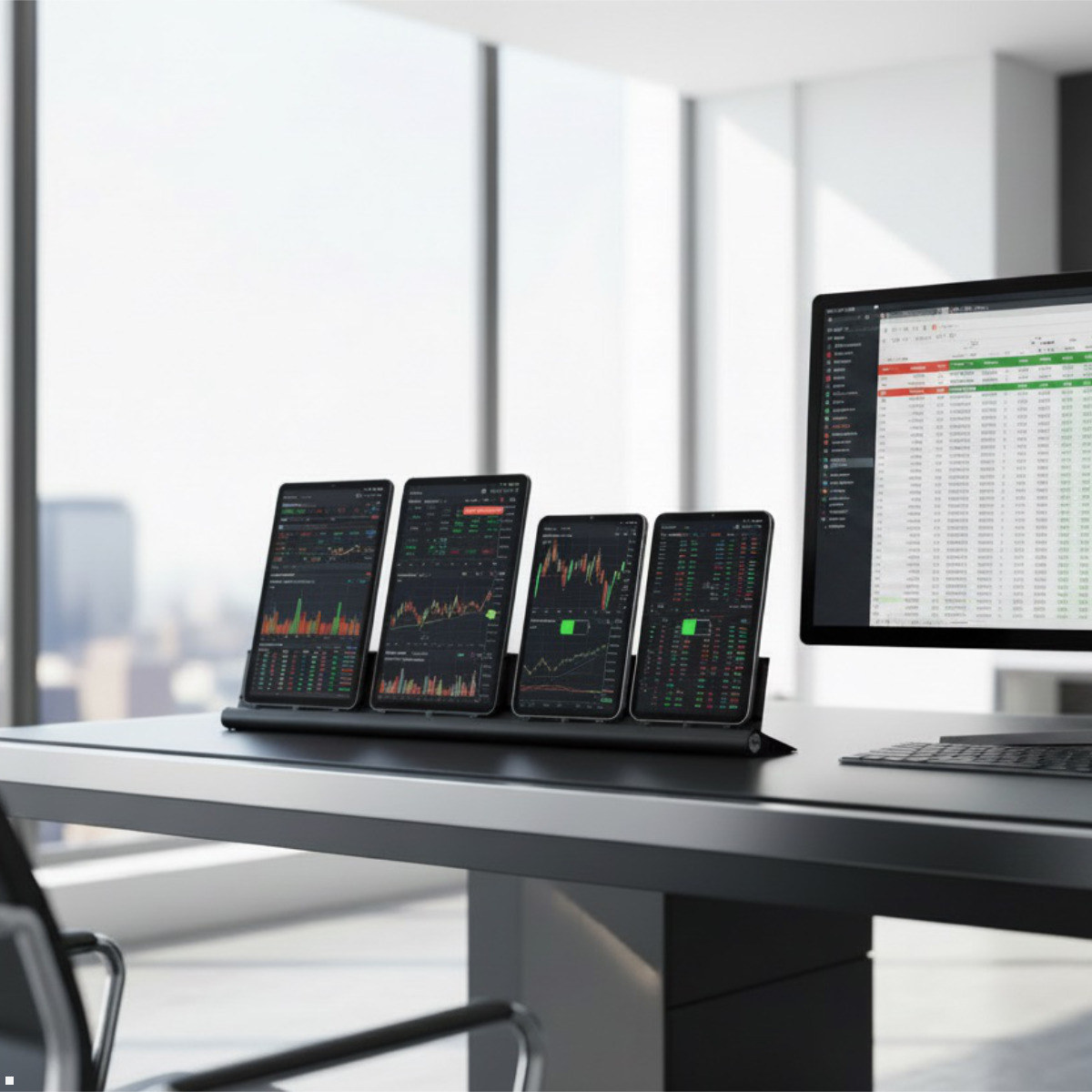 udoq 700 Ladestation für 4 Tablets – USB Tablet Ladegerät Docking Station, schwarz