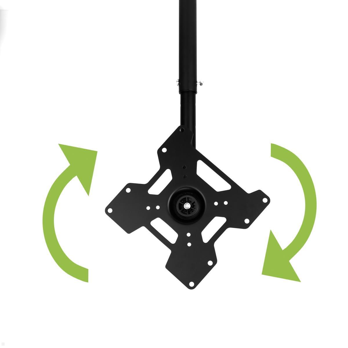 MonLines MDH013B höhenverstellbarer Monitor Deckenhalter 444-794 mm bis 45 kg drehbar 360° MonLines MDH013B höhenverstellbarer Monitor Deckenhalter 444-794 mm bis 45 kg drehbar 360°