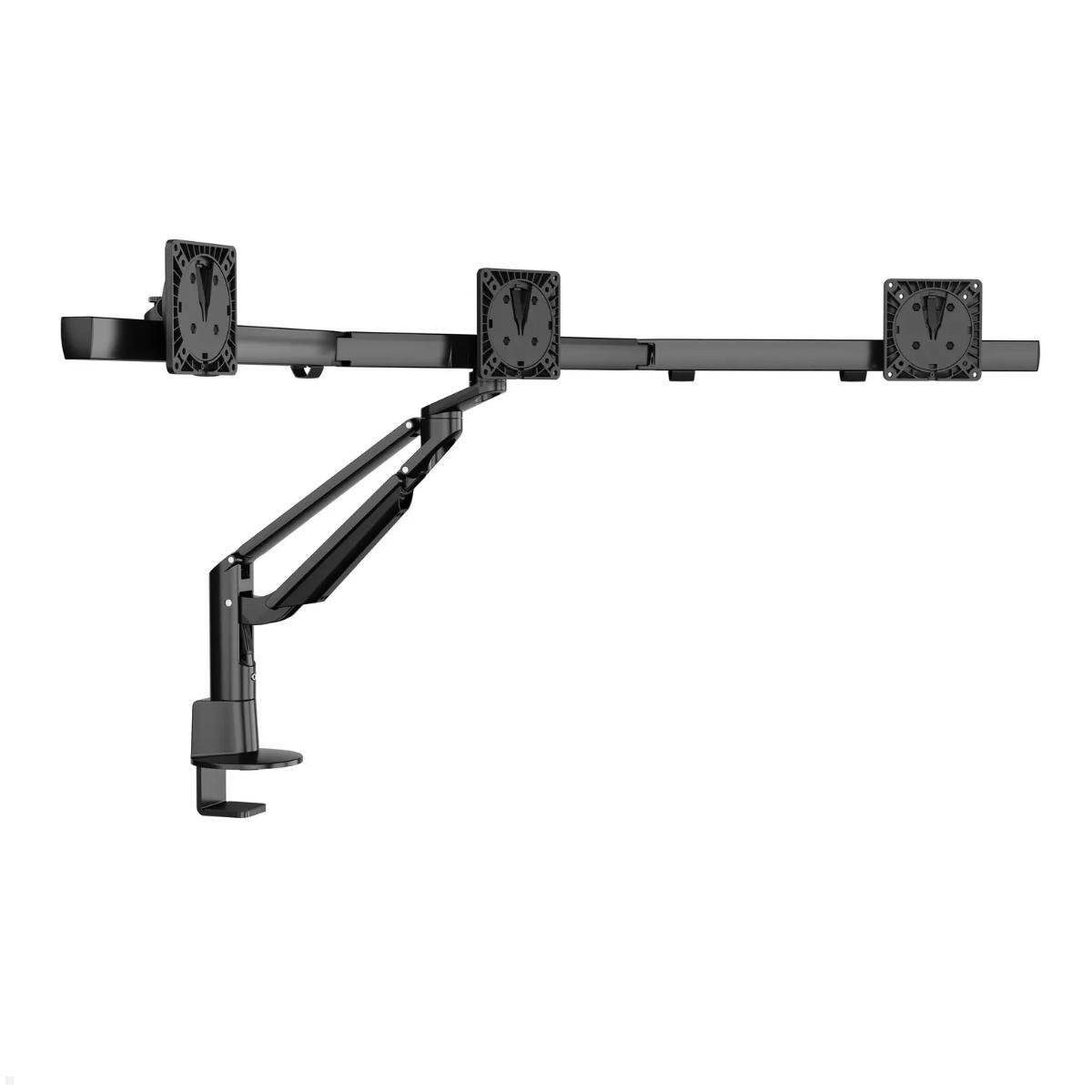 Novus Clu Plus X3 C Monitorhalterung für 3 Monitore (993+2118+000), schwarz, Triple Monitorarm