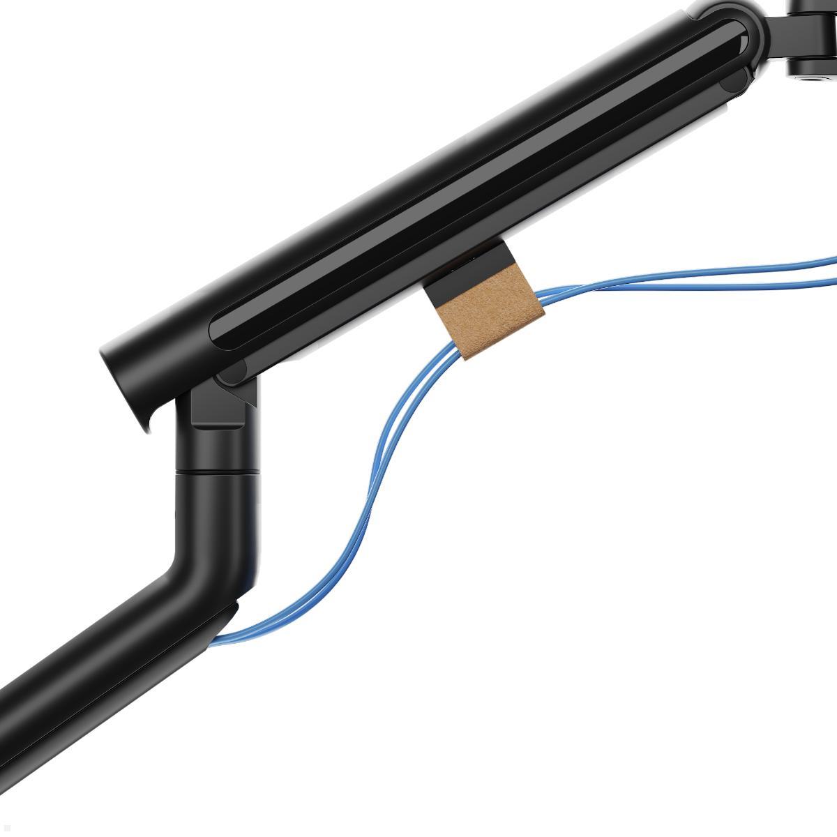 Fellowes Smartview Single Monitor Tischhalterung, Detailansicht Kabelmanagement