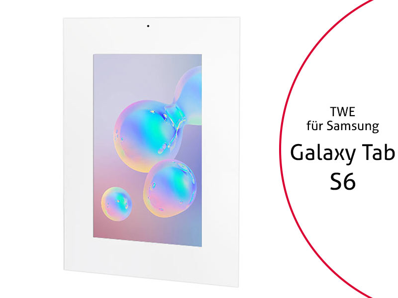 TabLines TWE084W Tablet Wandeinbau für Samsung Tab S6, DS, weiß TabLines TWE084W Tablet Wandeinbau für Samsung Tab S6, DS, weiß
