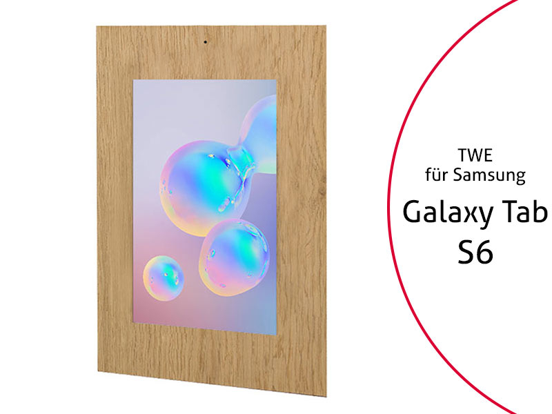 TabLines TWE084O Tablet Wandeinbau für Samsung Tab S6, DS, Eiche TabLines TWE084O Tablet Wandeinbau für Samsung Tab S6, DS, Eiche