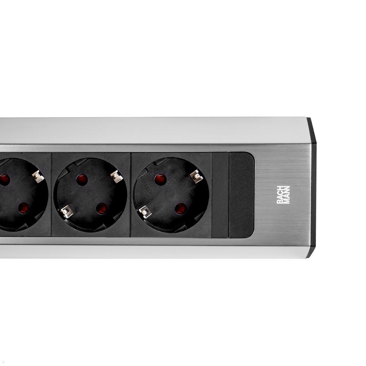 Bachmann CASIA 2 4x Steckdose (932.004) Edelstahl-Optik, Detail Bachmann CASIA 2 4x Steckdose (932.004) Edelstahl-Optik, Detail