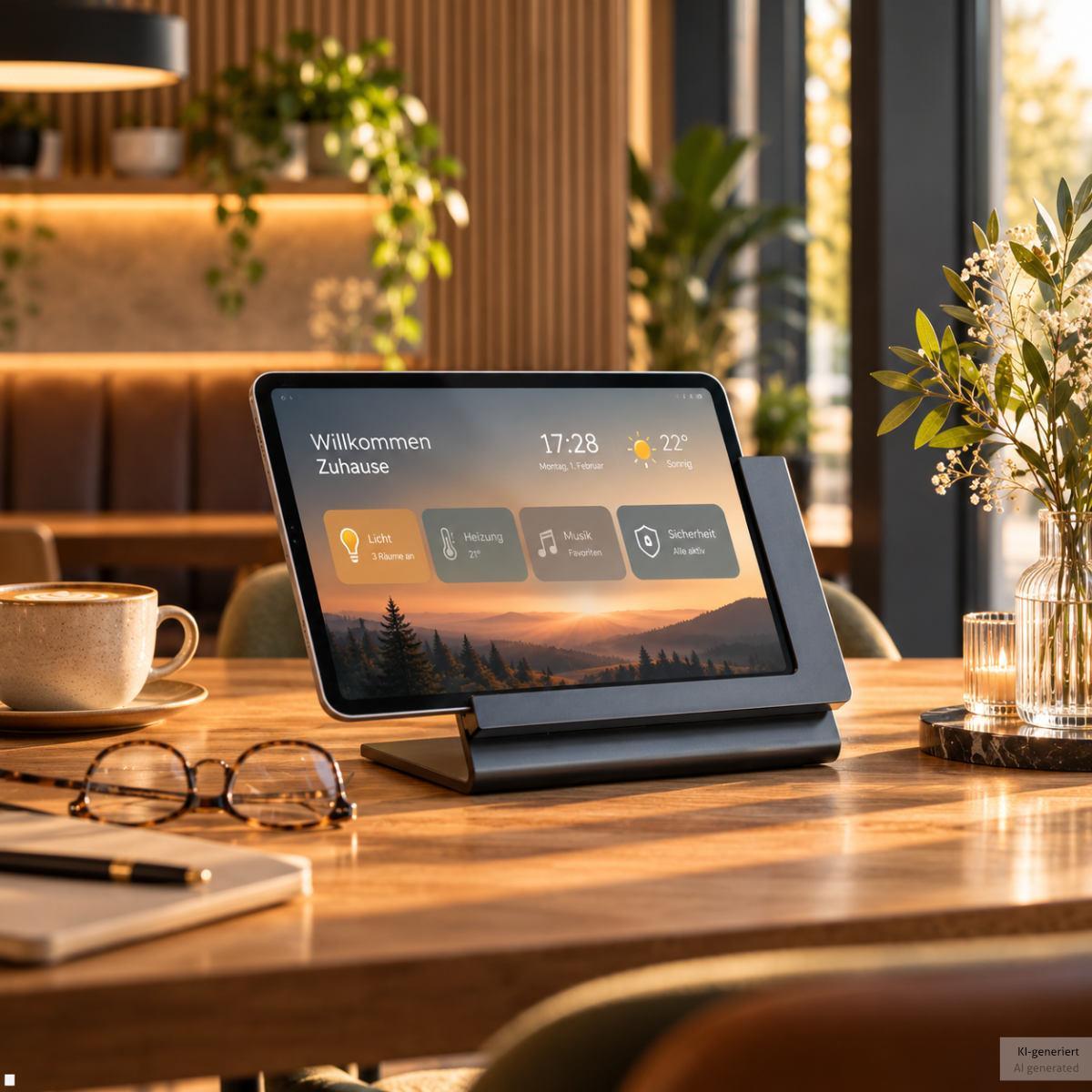 TabLines TTP026 Tabletständer Tisch Plug für Samsung Tab S12+ 12.6, Anwendungsbeispiel Büro