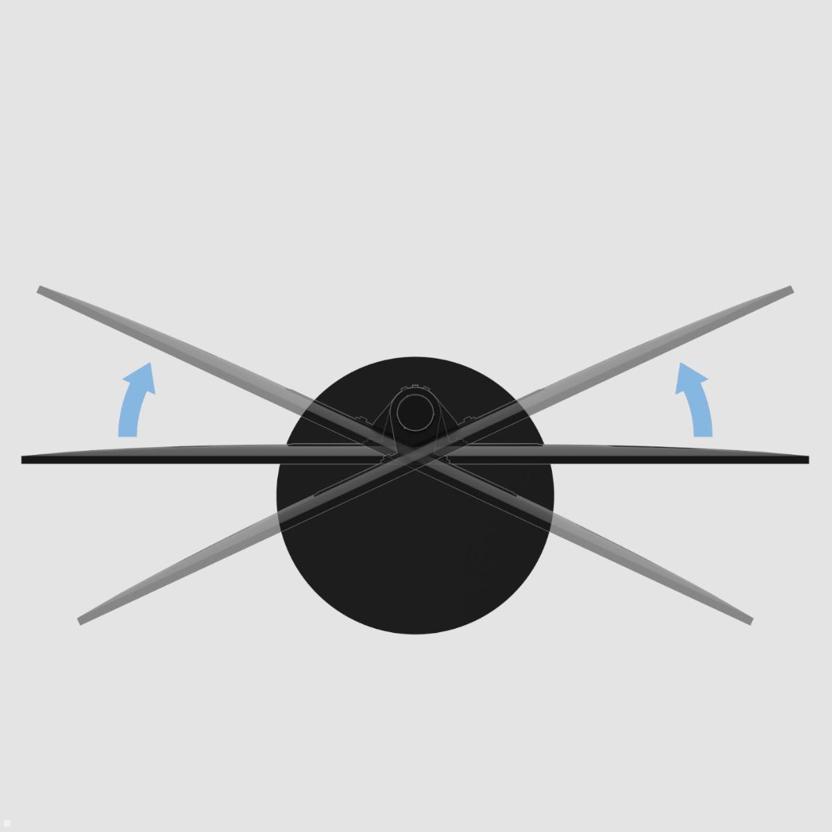 Cavus SPHERE150B22 TV Standfuß 32-65 Zoll, Säule 1500 mm, schwarz drehbar Cavus SPHERE150B22 TV Standfuß 32-65 Zoll, Säule 1500 mm, schwarz drehbar