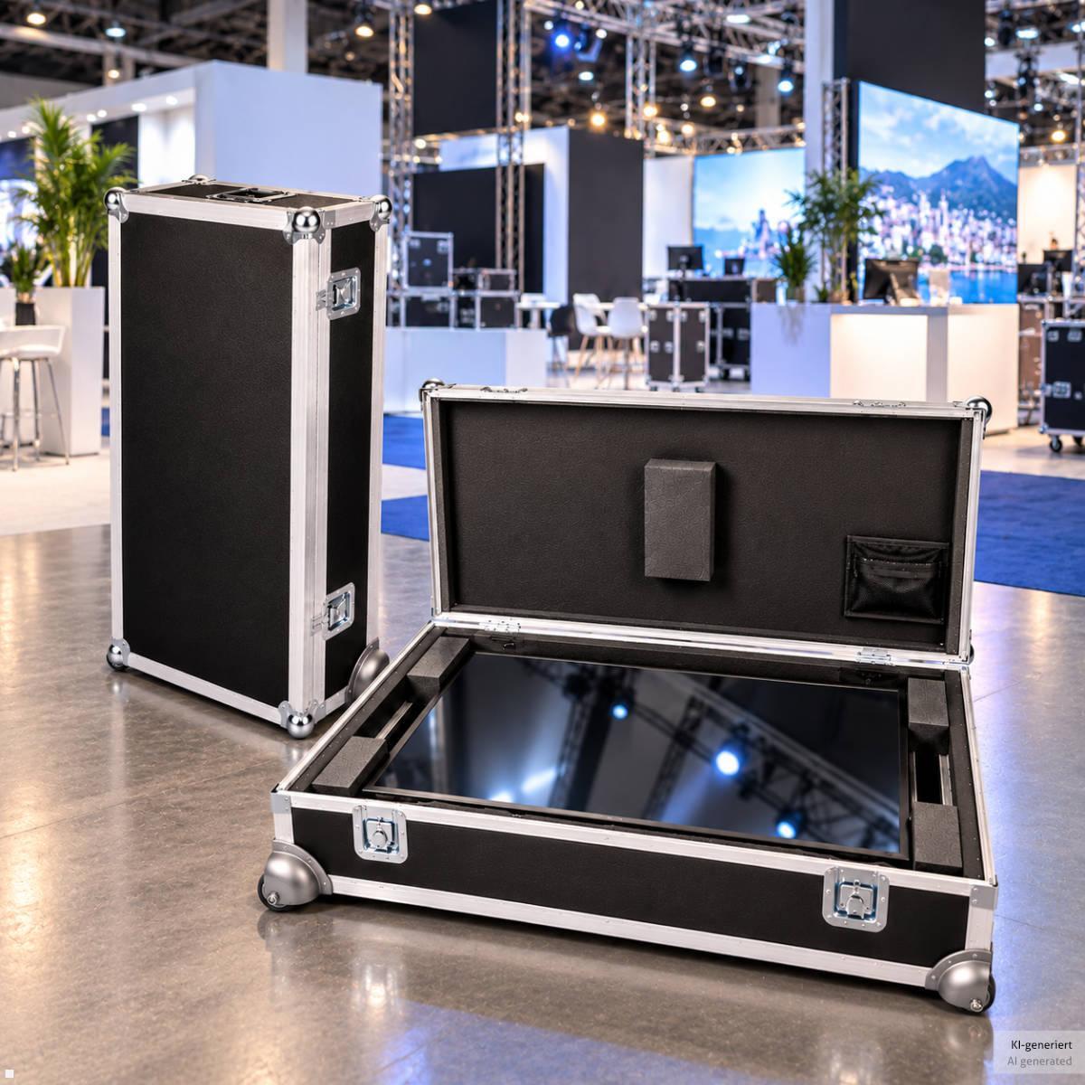 MonLines MTK055B Display Transportkoffer 55 Zoll, Bildschirm Transportkoffer Messe Event