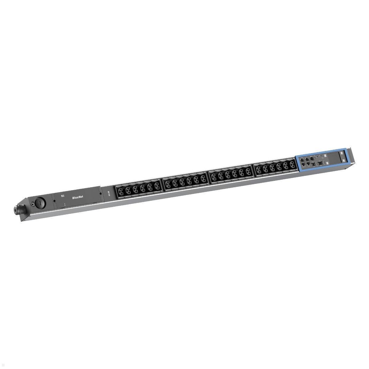 Bachmann BN PRO S Switched RCM - 16A Rack PDU mit 24xCombo, 3,0m CEE 16A/3p (BM0024769), Rack PDU