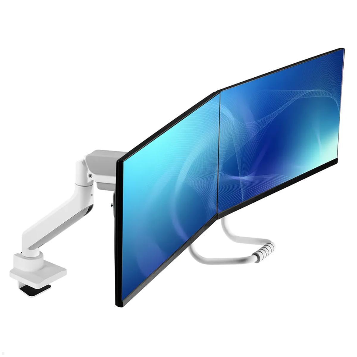 Neomounts DS75-450WH2 Monitorhalter für 2 Monitore nebeneinander bis 32 Zoll, weiß Bildschirmanordnung Neomounts DS75-450WH2 Monitorhalter für 2 Monitore nebeneinander bis 32 Zoll, weiß Bildschirmanordnung