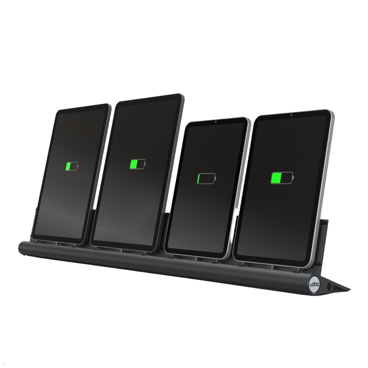 udoq 700 Ladestation für 4 Tablets – USB Tablet Ladegerät Docking Station, schwarz